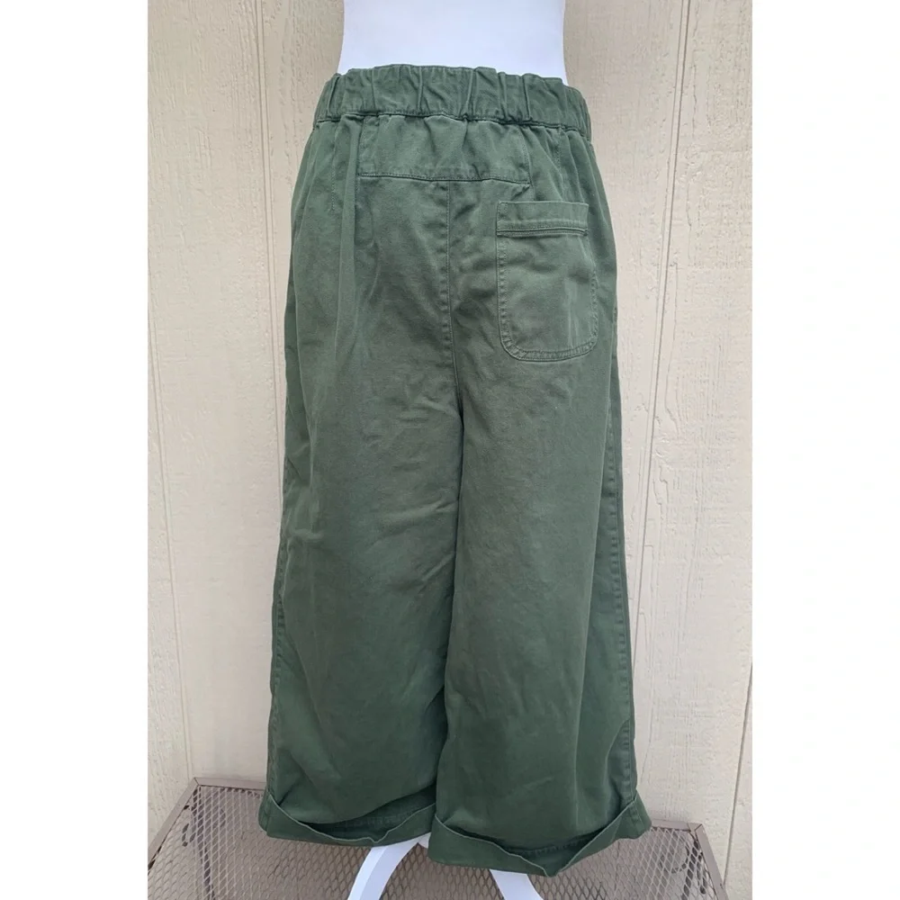 Free People After Love Cuff Pants Green Medium